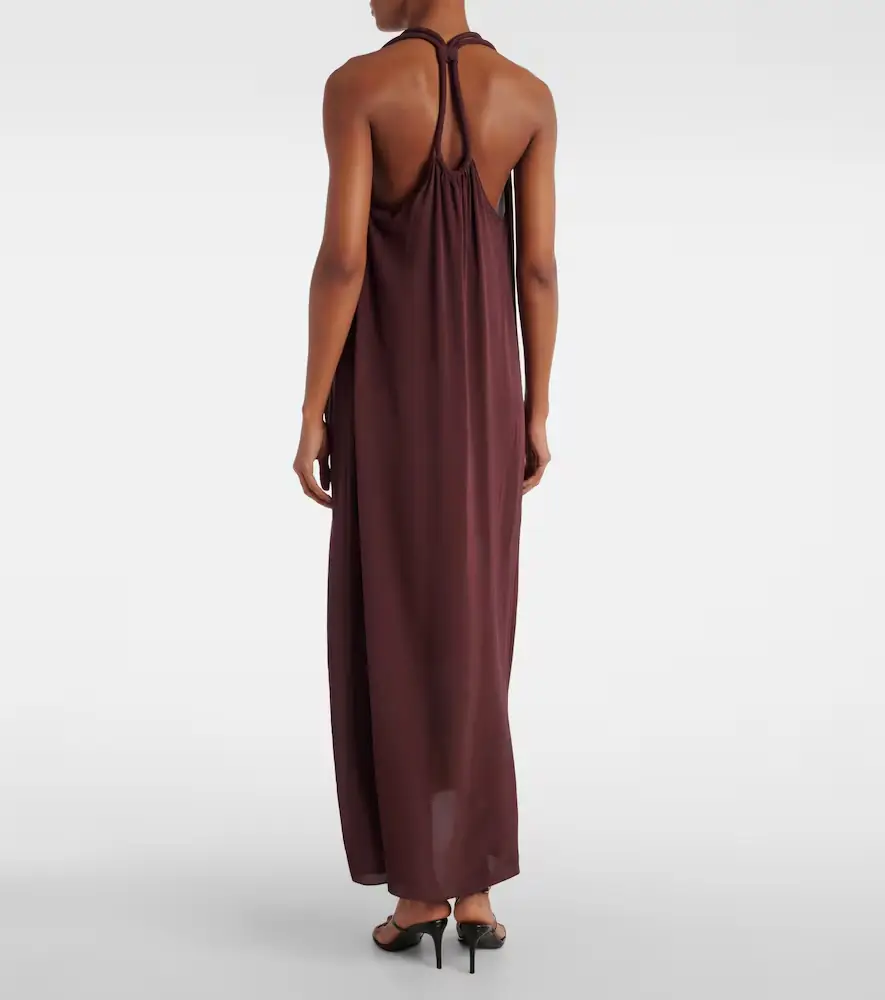 ADRIANA DEGREAS Satin maxi dress | Thumbnail 2