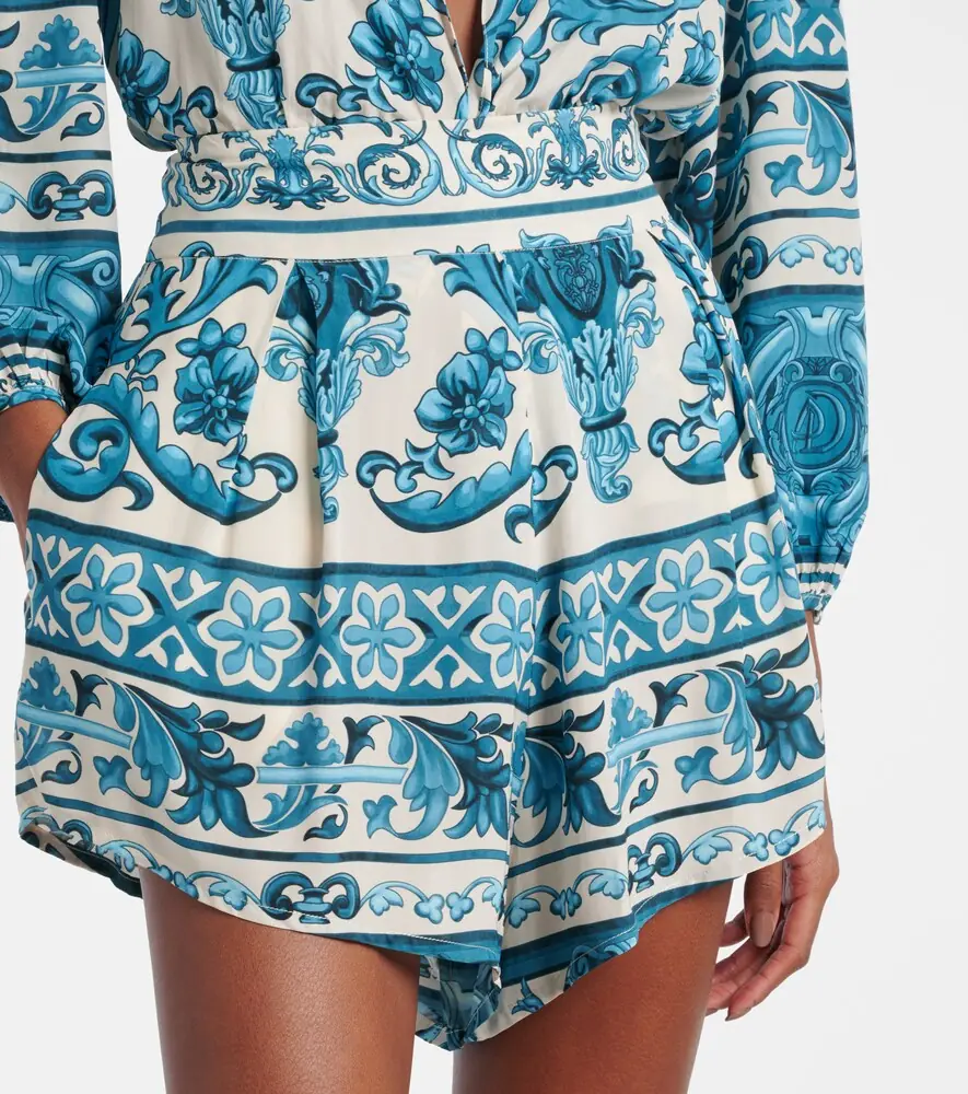 ADRIANA DEGREAS Printed high-rise shorts | Thumbnail 4