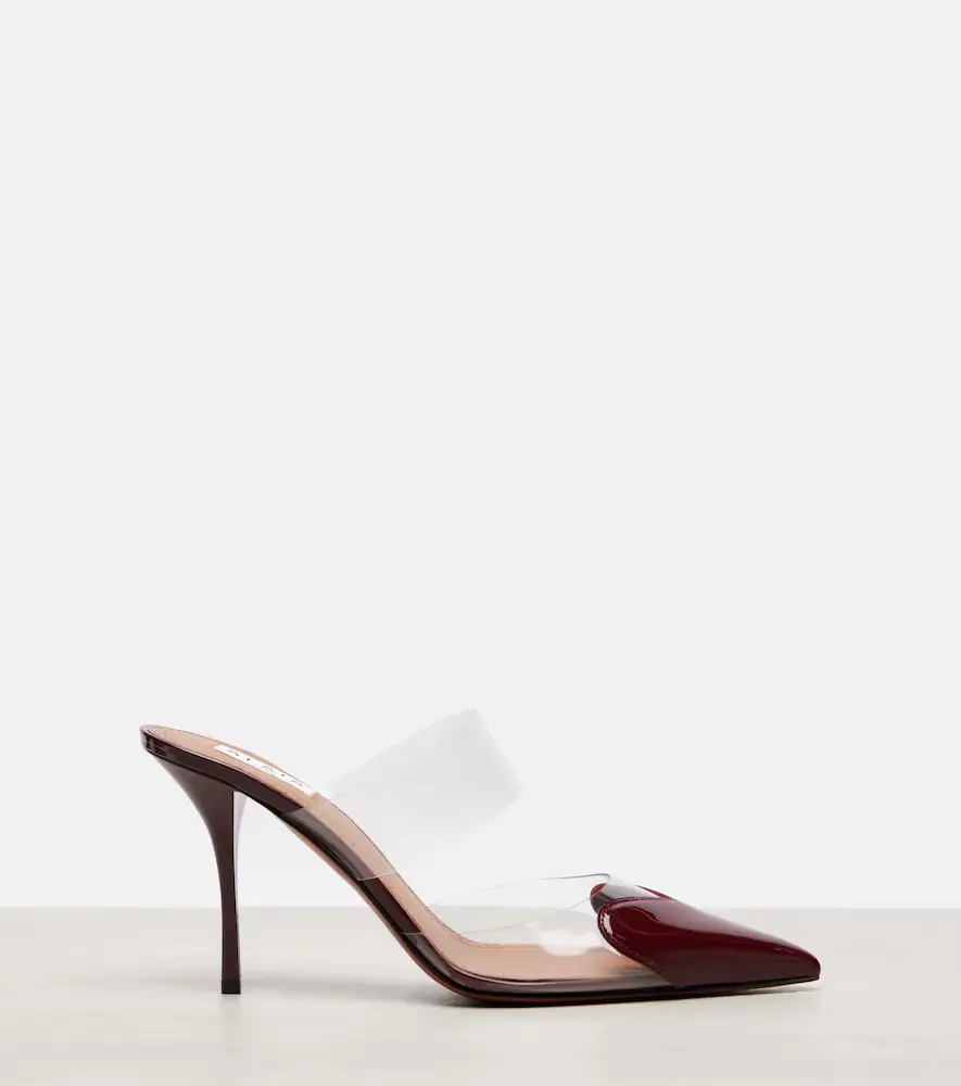 Alaïa Alaïa Le Caur 90 patent leather and PU mules | Thumbnail 2 Alaïa Alaïa Le Caur 90 patent leather and PU mules | Thumbnail 2