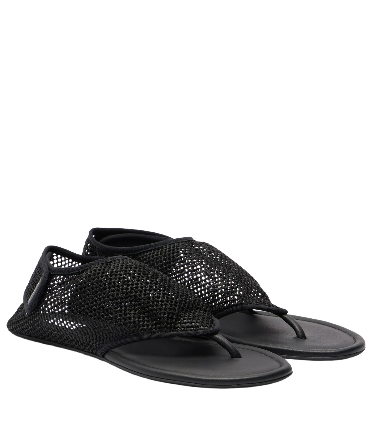 ALAÏA Fishnet thong sandals