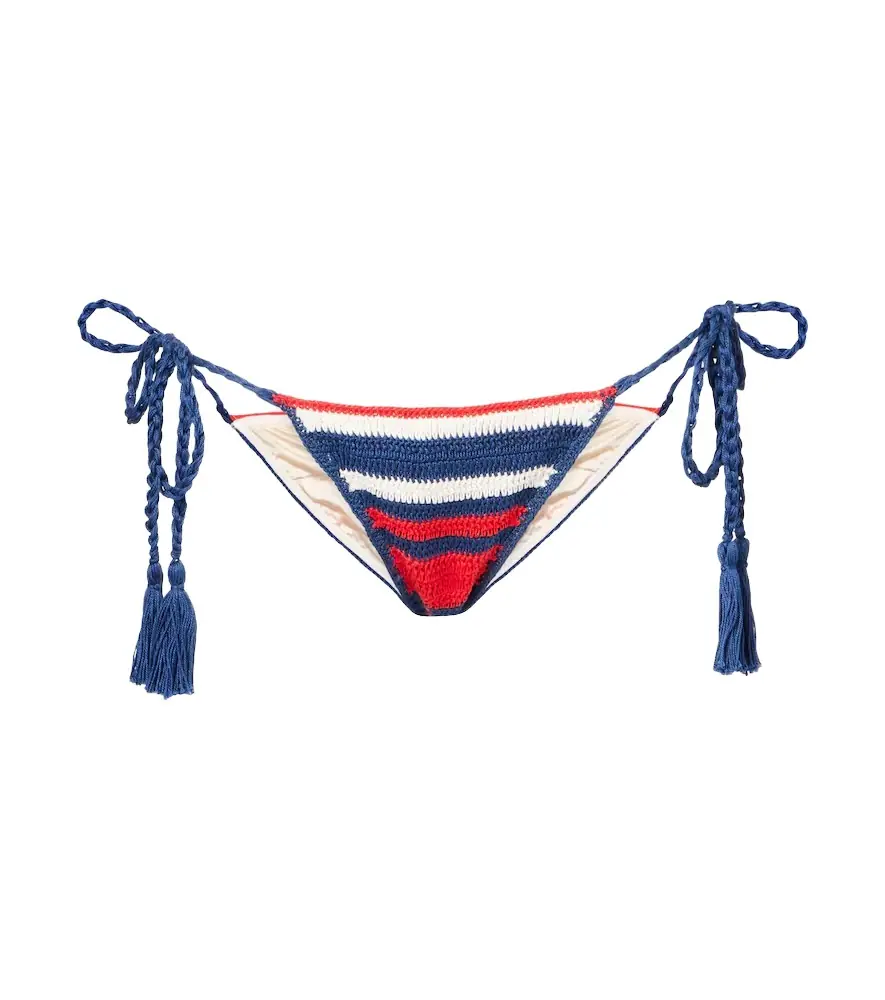 Anna Kosturova Gabrielle crochet cotton bikini bottoms