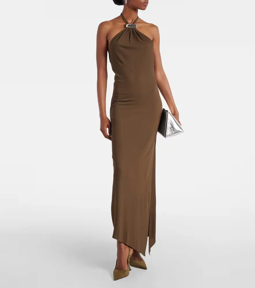 The Attico Halterneck open-back midi dress | Thumbnail 3