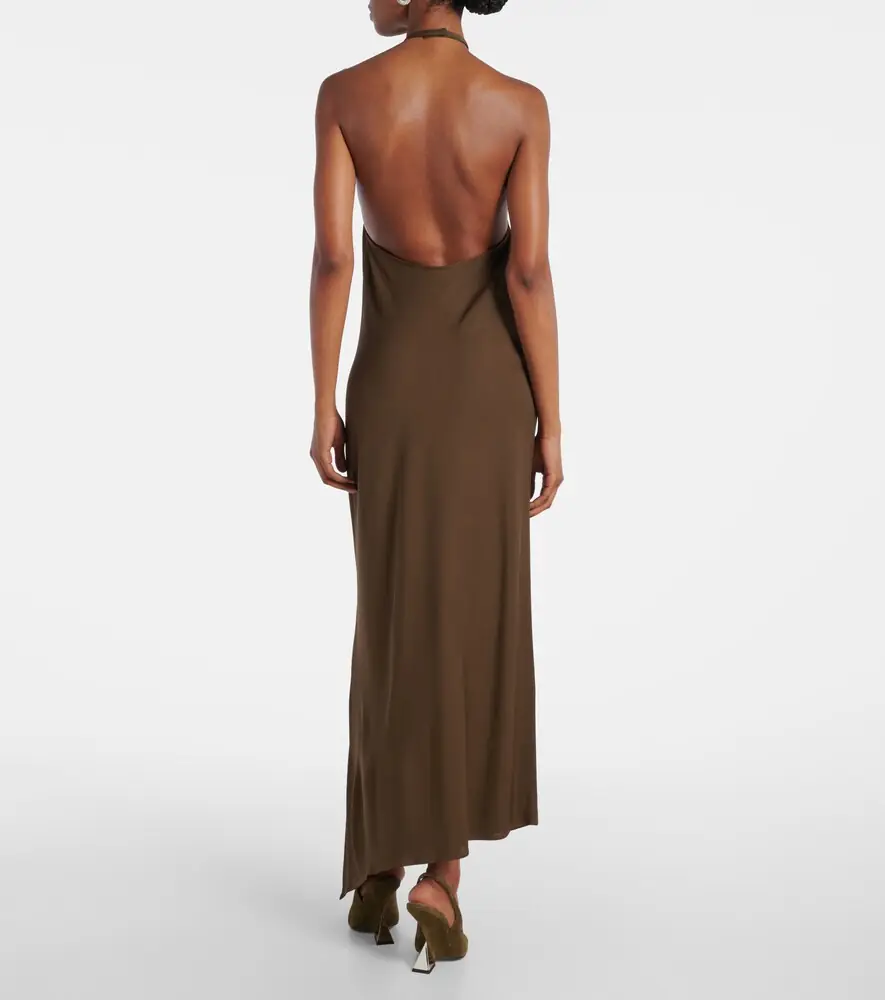 The Attico Halterneck open-back midi dress | Thumbnail 4