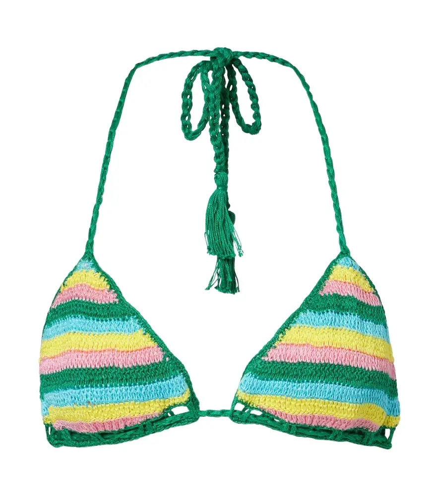 Anna Kosturova Gabrielle crochet cotton bikini top | Image 1 Anna Kosturova Gabrielle crochet cotton bikini top | Image 1