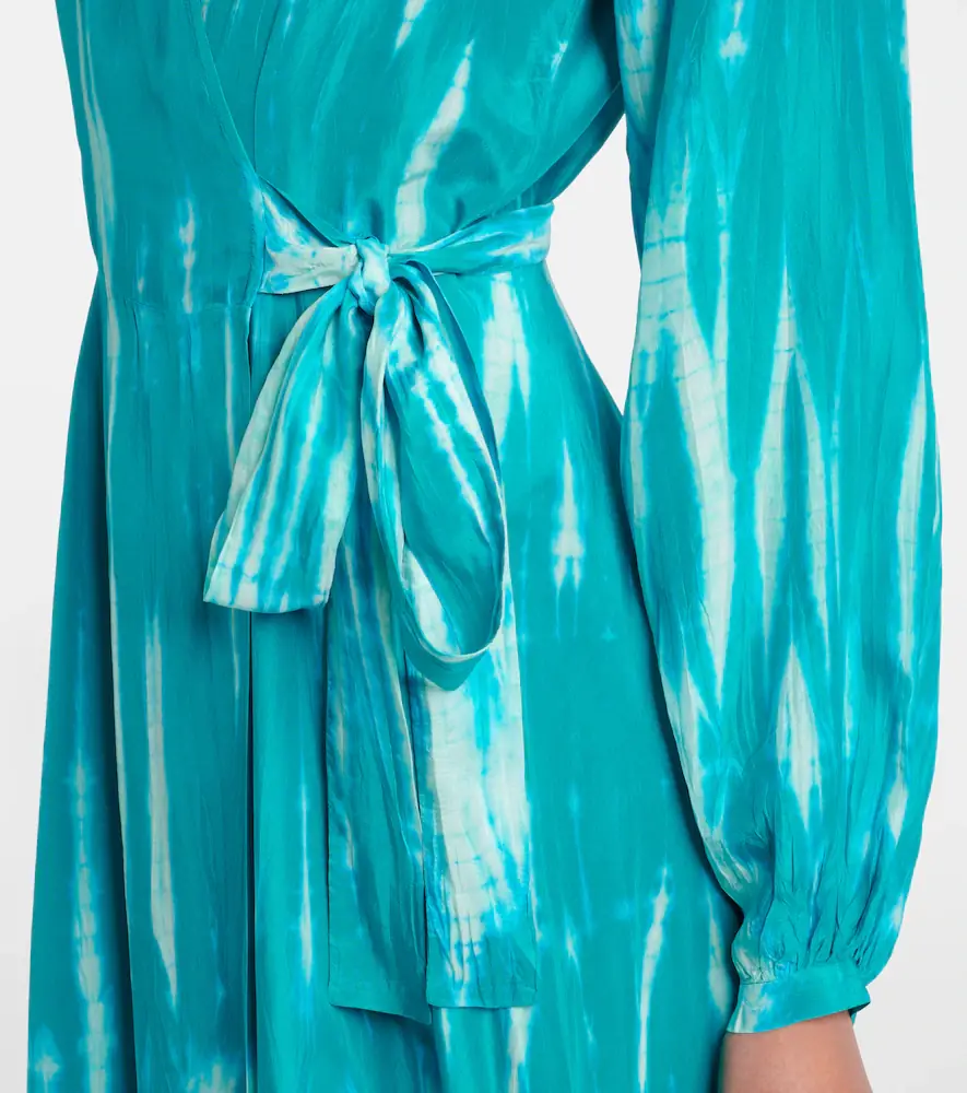 Anna Kosturova Tie-dye silk wrap dress | Thumbnail 2
