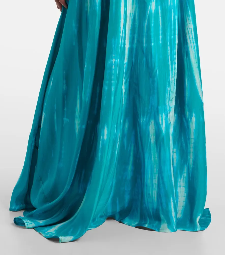 Anna Kosturova Tie-dye silk wrap dress | Thumbnail 5