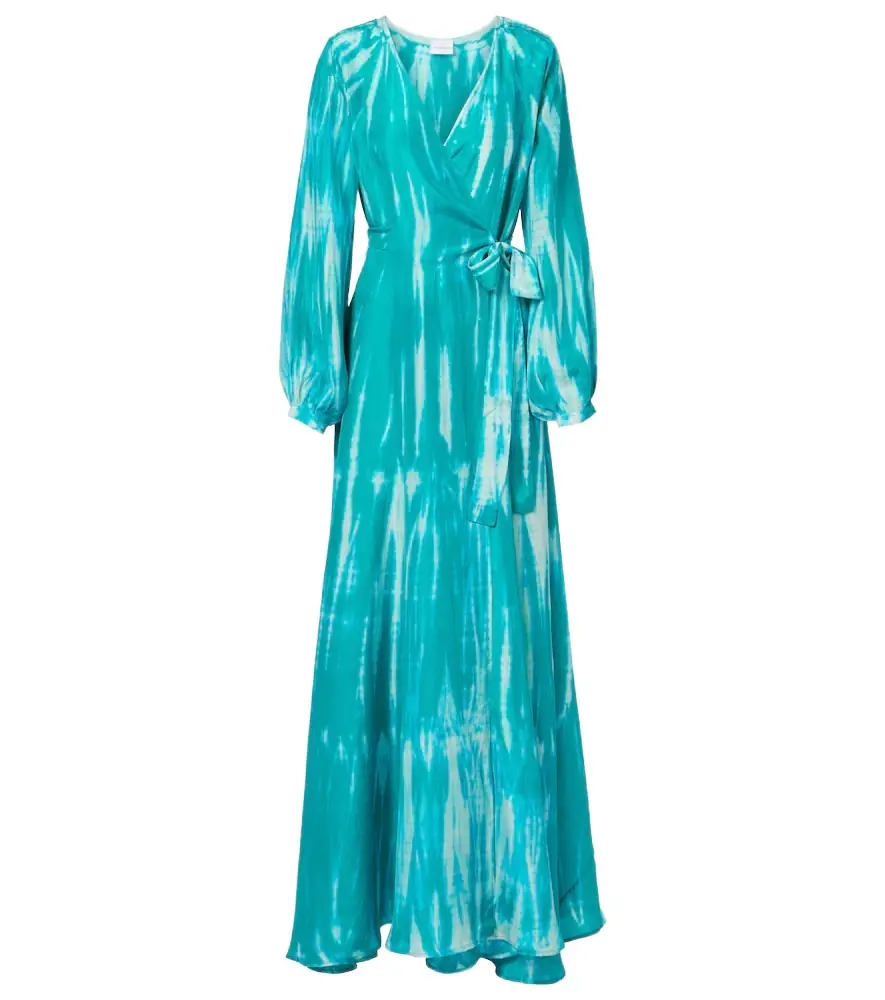 Anna Kosturova Tie-dye silk wrap dress | Image 1 Anna Kosturova Tie-dye silk wrap dress | Image 1