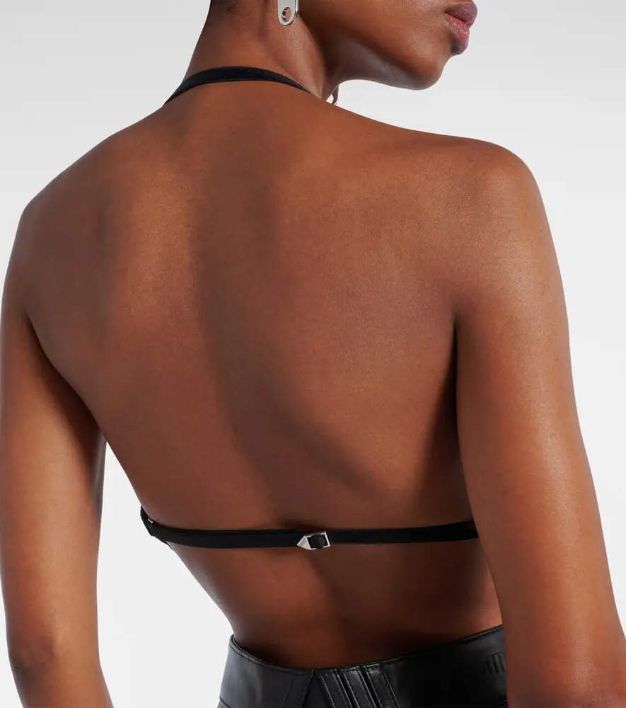 The Attico Fringed halterneck bralette | Thumbnail 3