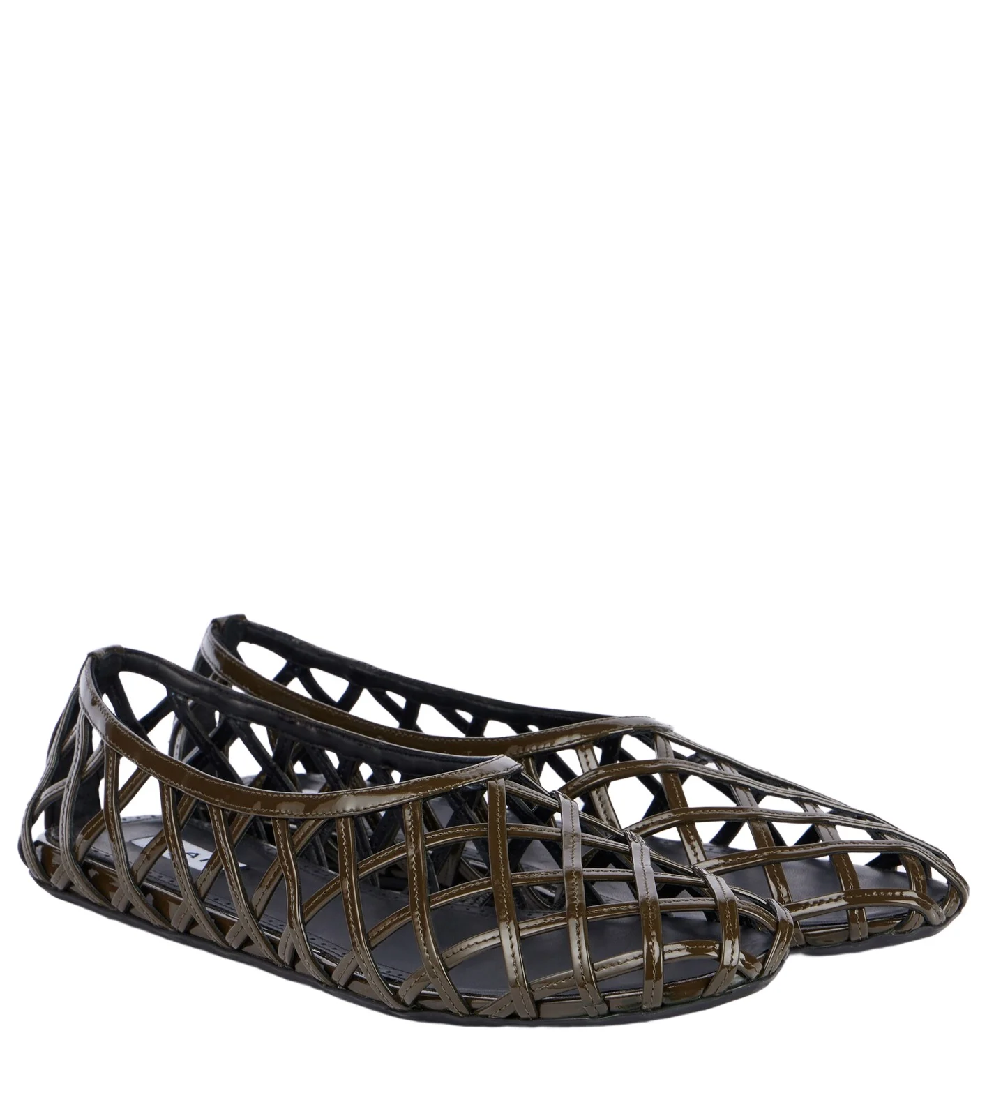 Cage leather ballet flats Cage leather ballet flats