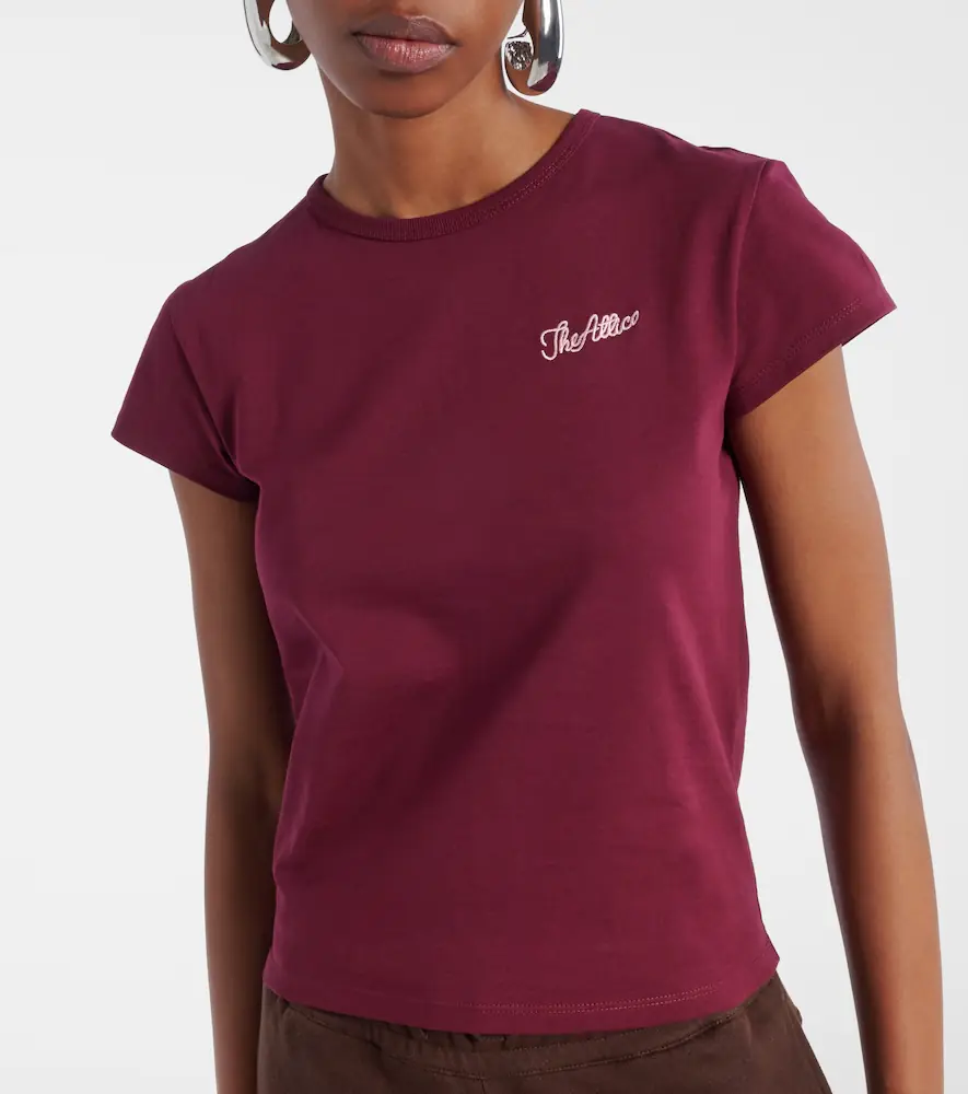 The Attico Logo cropped cotton jersey T-shirt | Thumbnail 5 The Attico Logo cropped cotton jersey T-shirt | Thumbnail 5