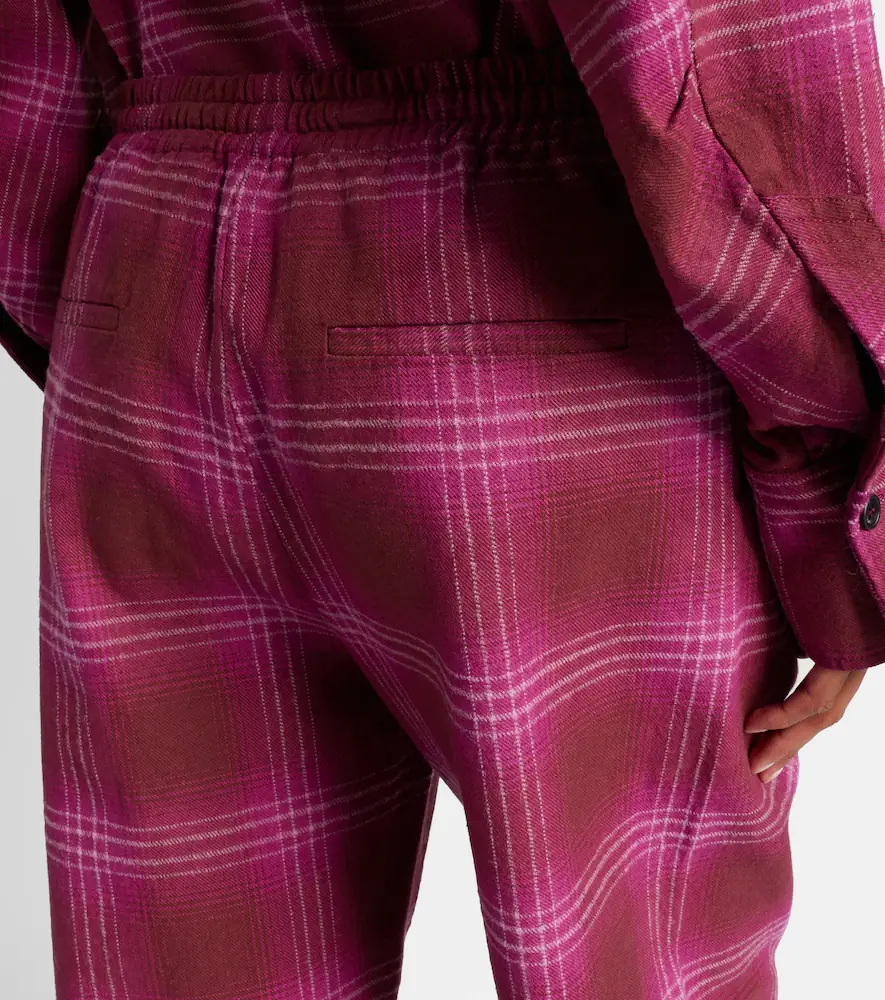 The Attico Checked cotton flannel sweatpants | Thumbnail 3