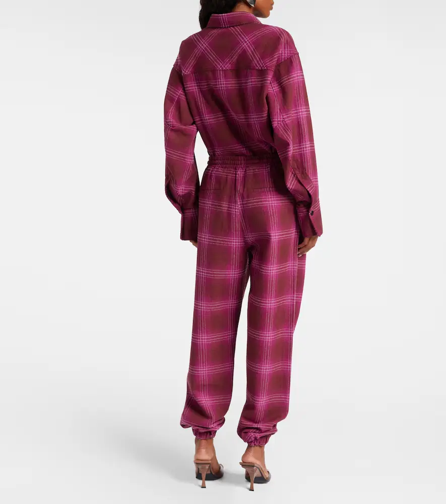 The Attico Checked cotton flannel sweatpants | Thumbnail 4