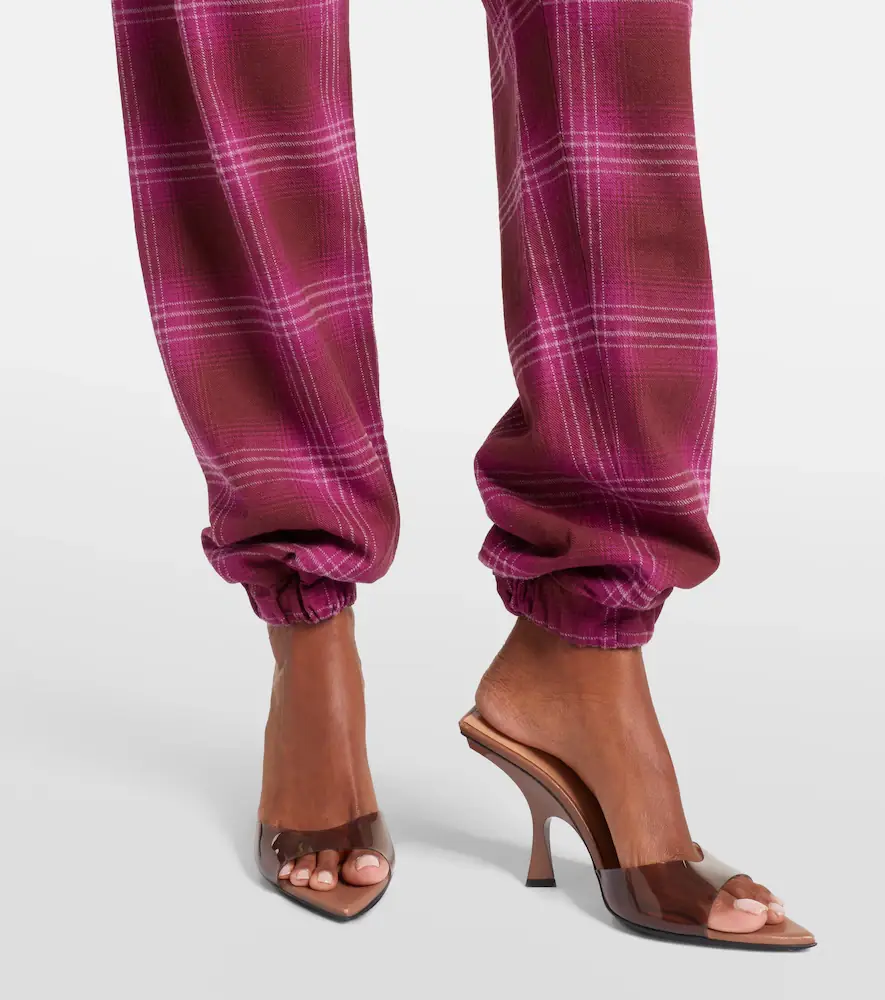 The Attico Checked cotton flannel sweatpants | Thumbnail 5