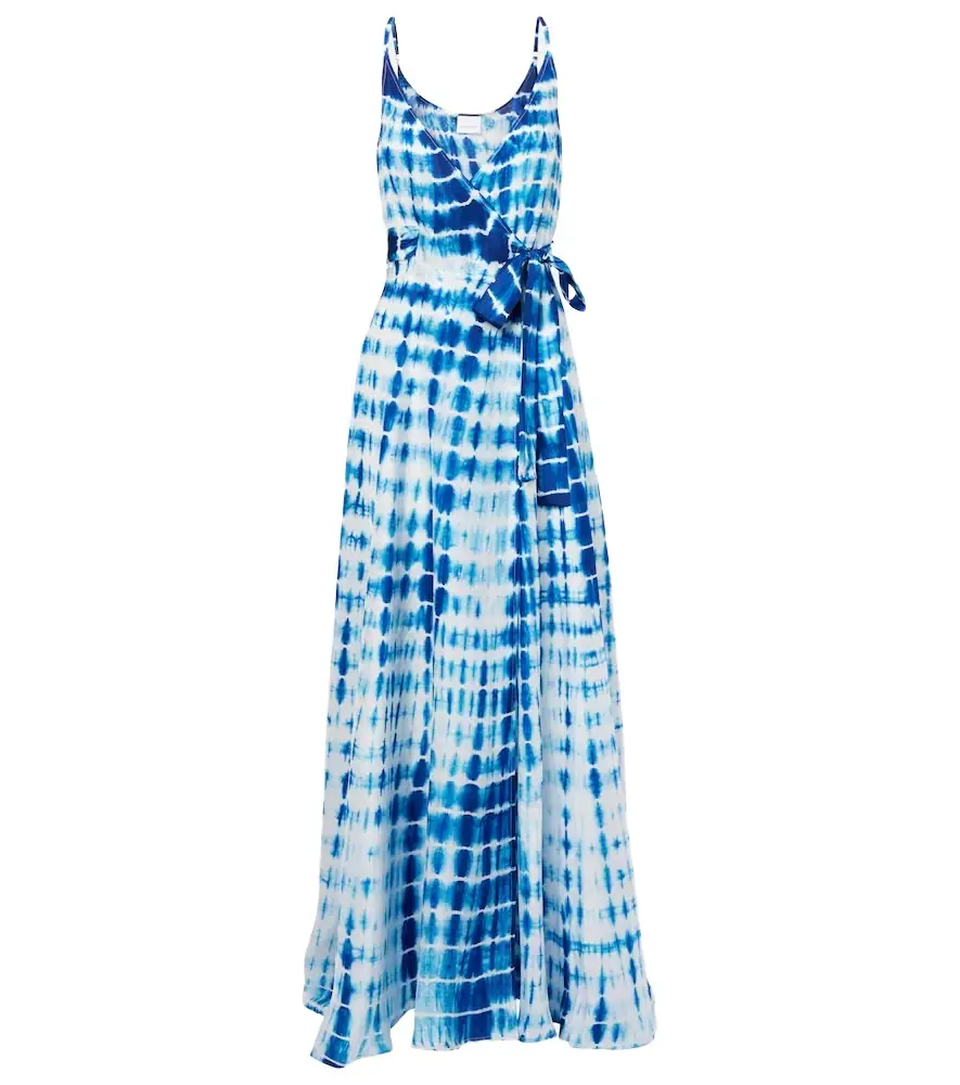 Anna Kosturova Tie-dye silk wrap dress | Image 1 Anna Kosturova Tie-dye silk wrap dress | Image 1