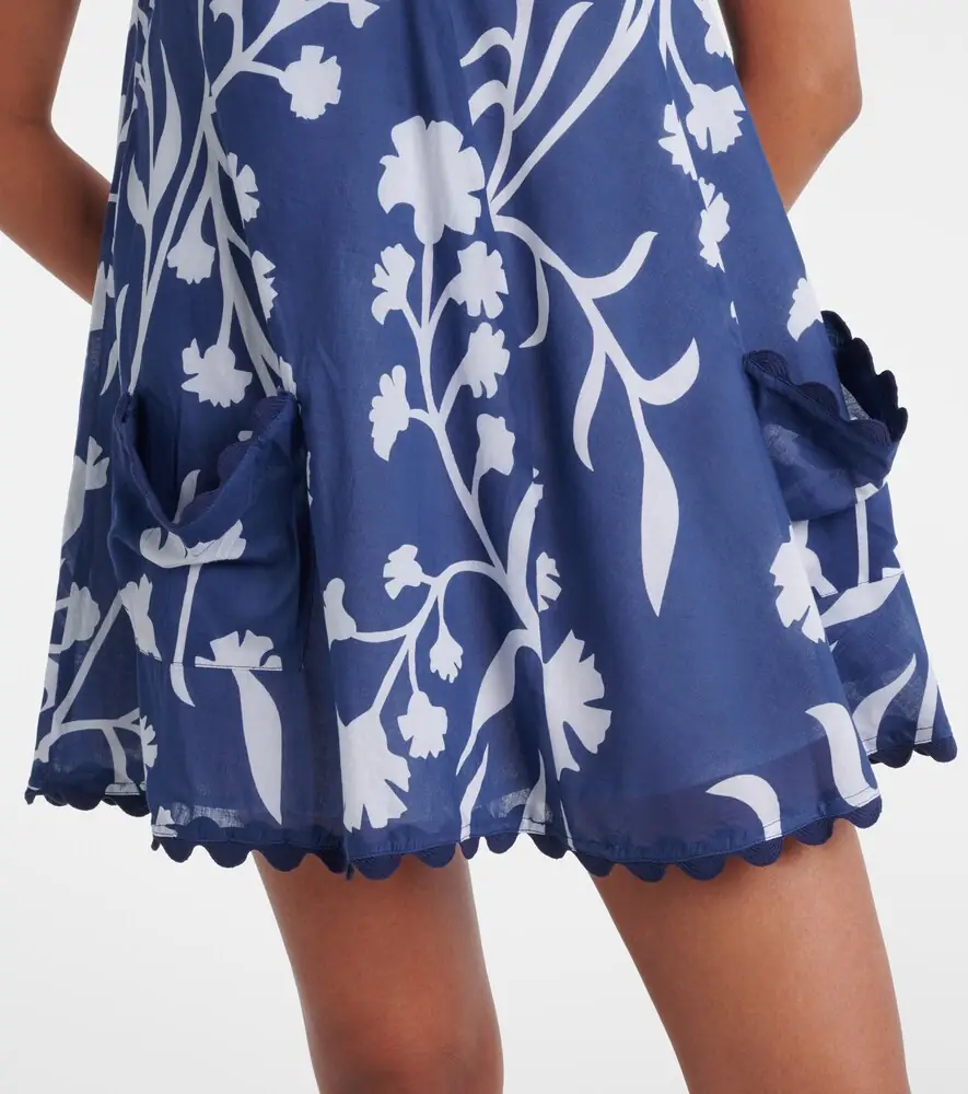 JULIET DUNN Floral scalloped cotton minidress | Thumbnail 5 JULIET DUNN Floral scalloped cotton minidress | Thumbnail 5