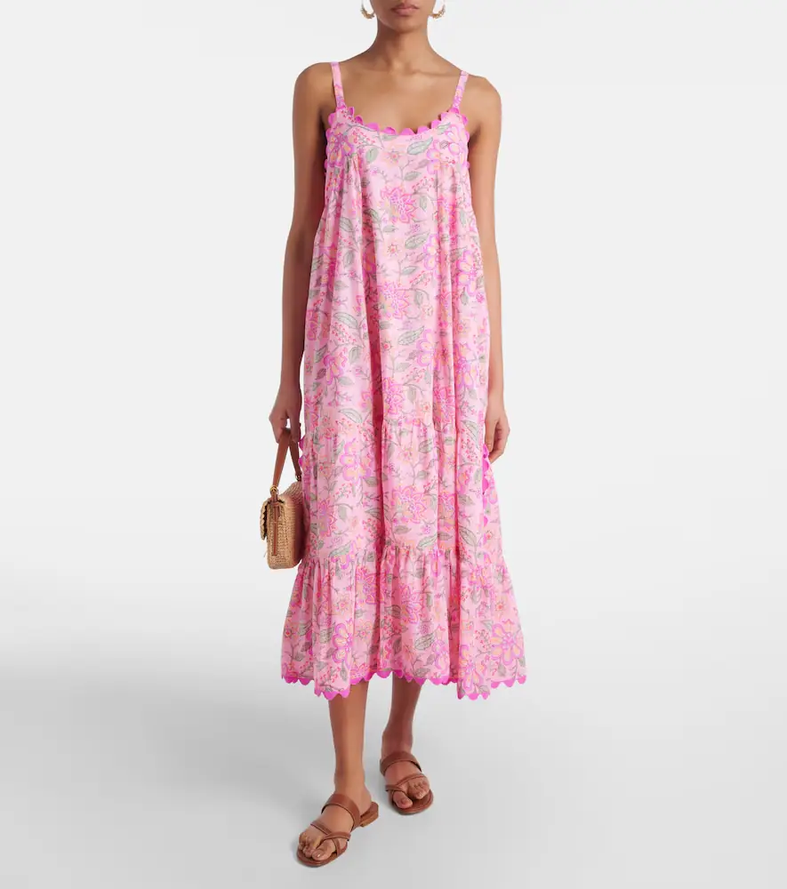 JULIET DUNN Floral printed cotton maxi dress | Thumbnail 4