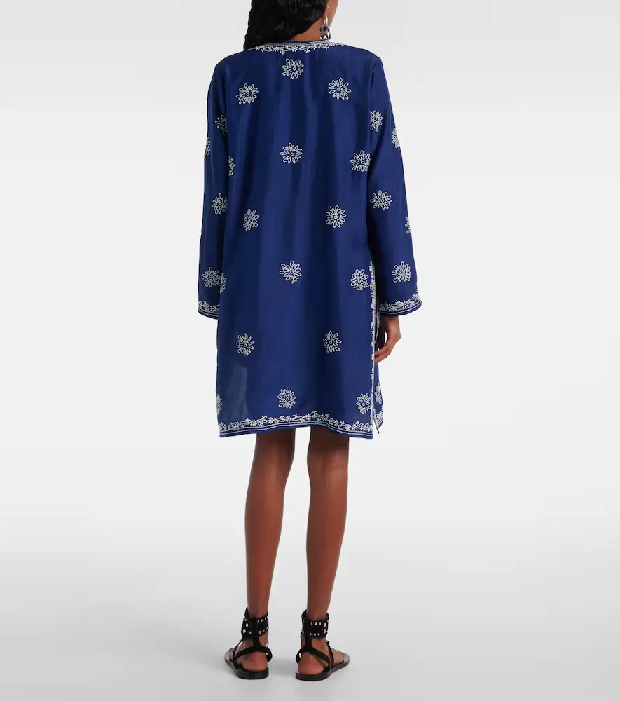 JULIET DUNN Embroidered silk tunic | Thumbnail 3
