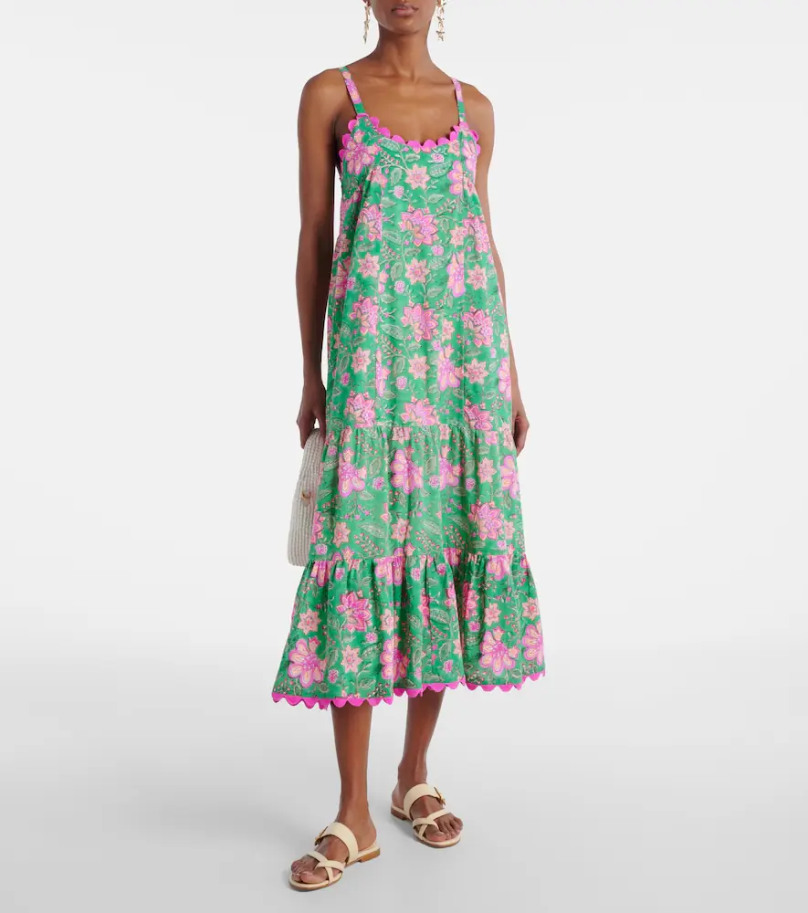 JULIET DUNN Printed cotton maxi dress | Thumbnail 4