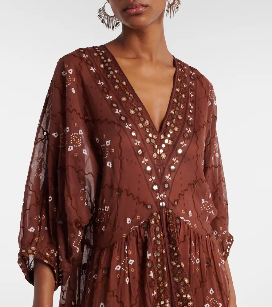 JULIET DUNN Printed cotton maxi dress | Thumbnail 3