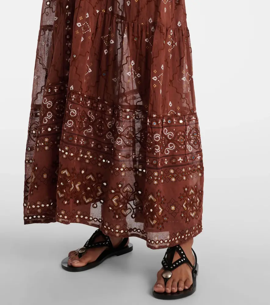 JULIET DUNN Printed cotton maxi dress | Thumbnail 4