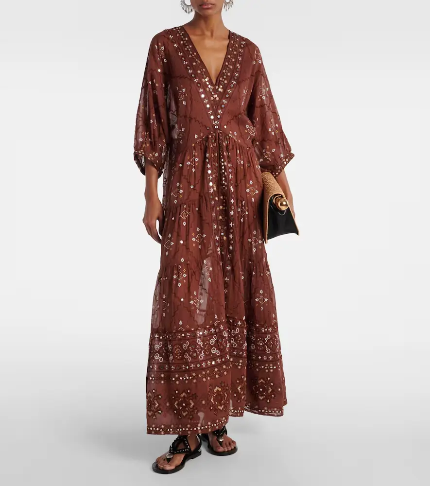 JULIET DUNN Printed cotton maxi dress | Thumbnail 5