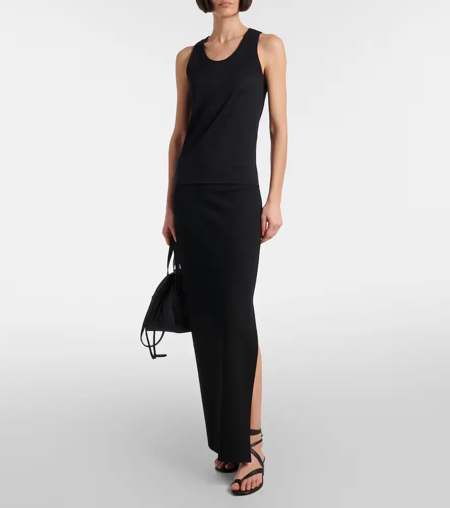 Khaite Cotton-blend jersey tank top | Thumbnail 3