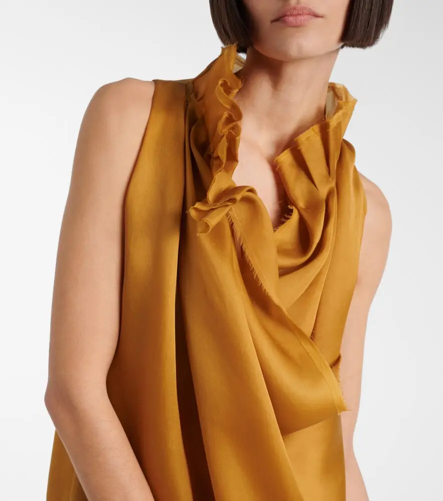 Khaite Meryl draped silk maxi dress | Thumbnail 4