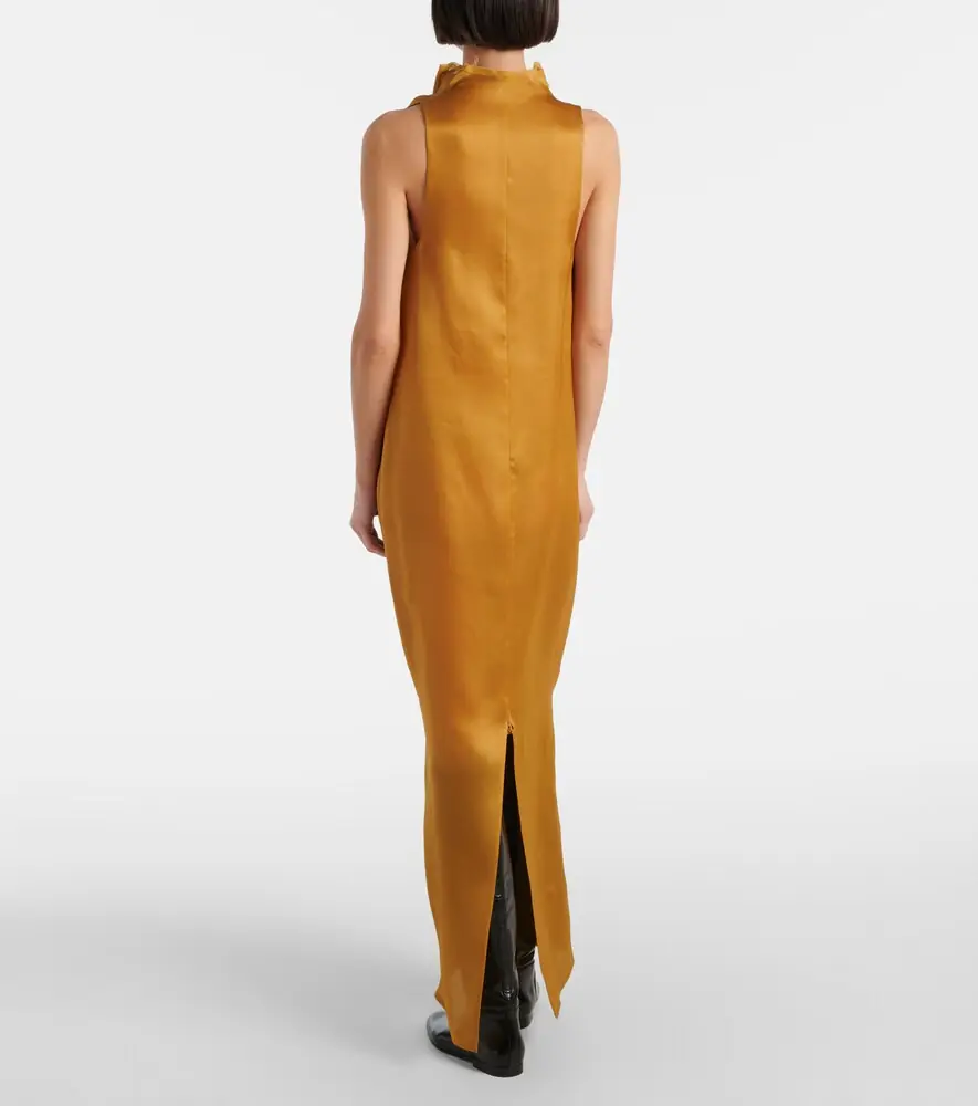 Khaite Meryl draped silk maxi dress | Thumbnail 5