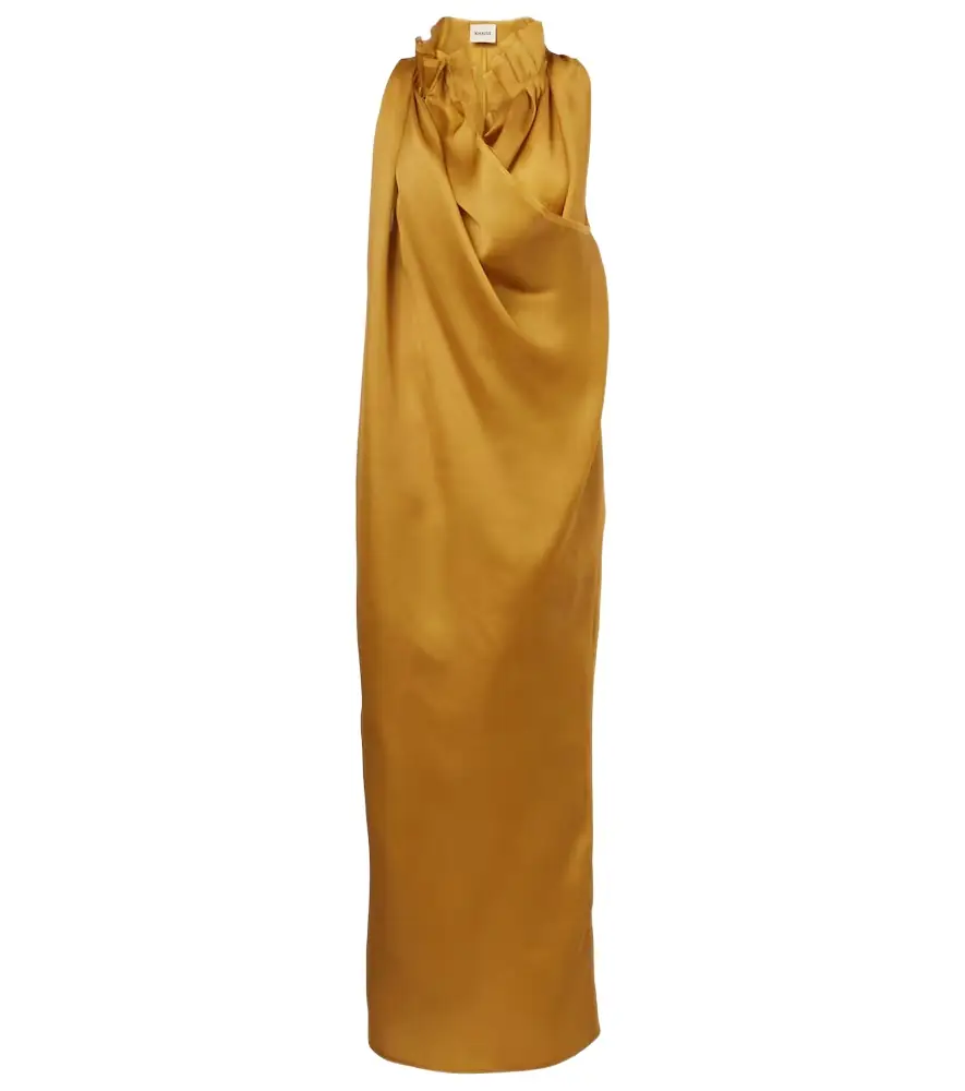 Khaite Meryl draped silk maxi dress | Image 1 Khaite Meryl draped silk maxi dress | Image 1