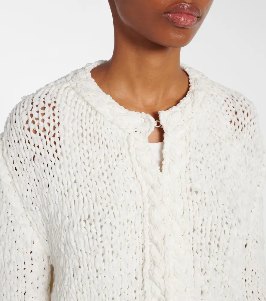 Khaite Genevieve open-knit cardigan | Thumbnail 5