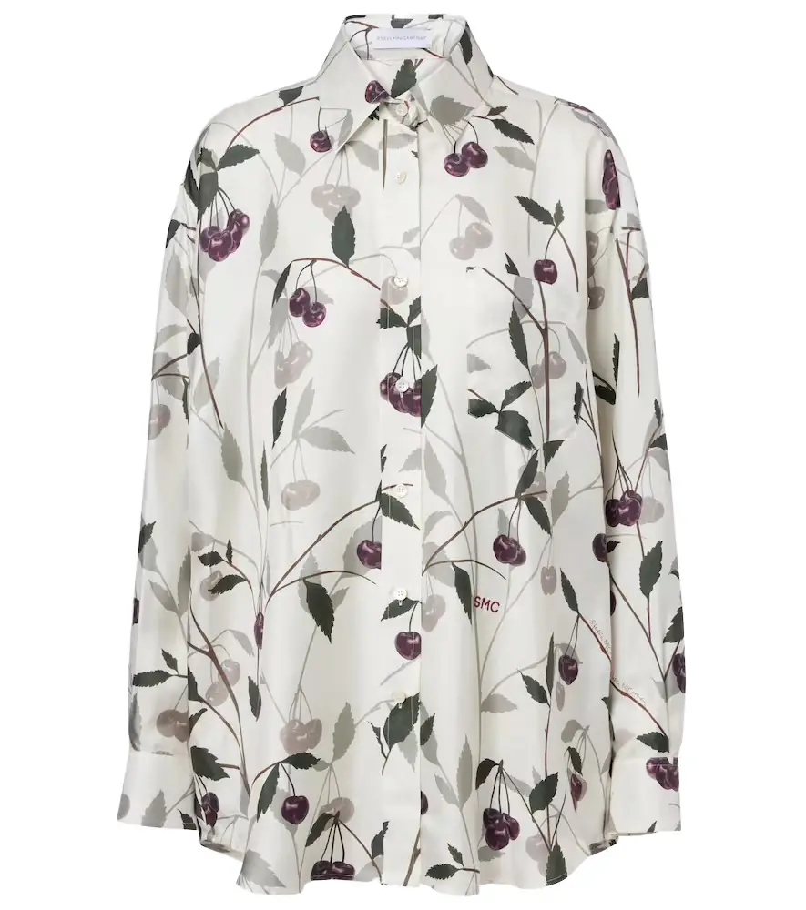 Stella McCartney Printed silk twill shirt | Image 1 Stella McCartney Printed silk twill shirt | Image 1