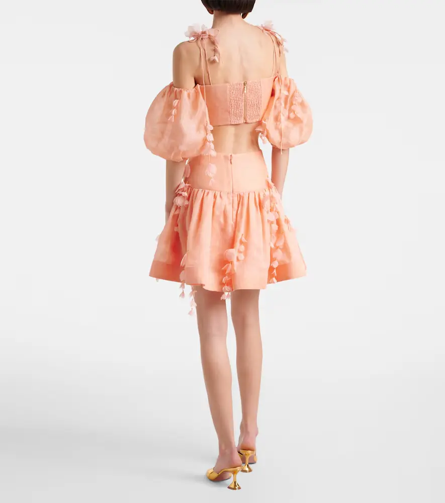 Zimmermann Dawning linen and silk miniskirt | Thumbnail 2 Zimmermann Dawning linen and silk miniskirt | Thumbnail 2