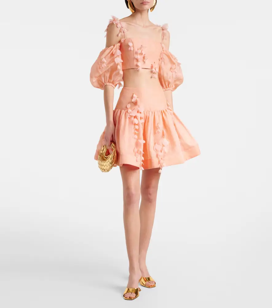Zimmermann Dawning linen and silk miniskirt | Thumbnail 3 Zimmermann Dawning linen and silk miniskirt | Thumbnail 3