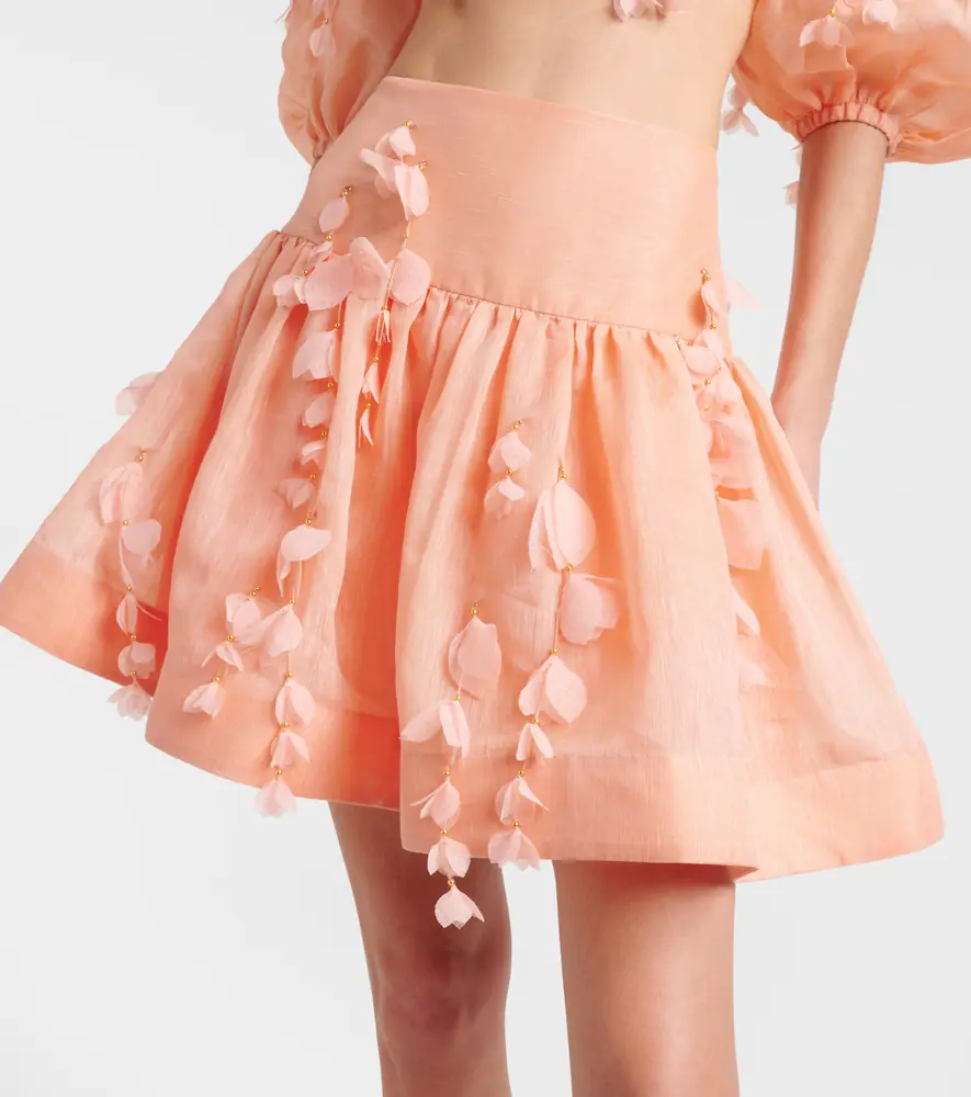 Zimmermann Dawning linen and silk miniskirt | Thumbnail 4 Zimmermann Dawning linen and silk miniskirt | Thumbnail 4