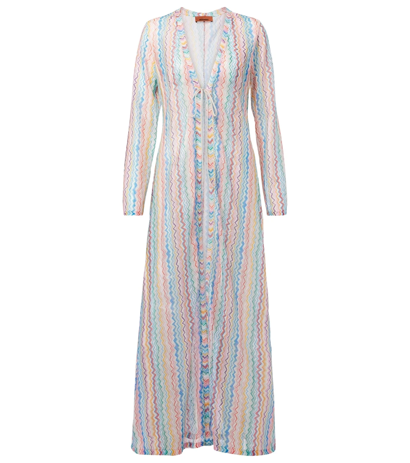 Missoni Zigzag semi-sheer beach cover-up