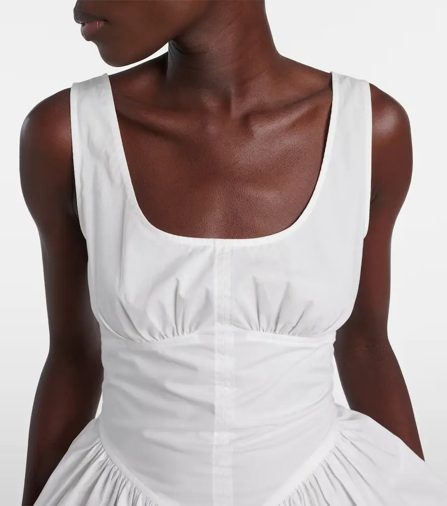 Proenza Schouler White Label Bader cotton-blend poplin top | Thumbnail 6