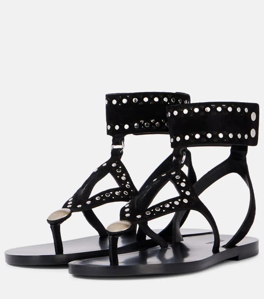 Isabel Marant Edil studded leather sandals | Thumbnail 4 Isabel Marant Edil studded leather sandals | Thumbnail 4