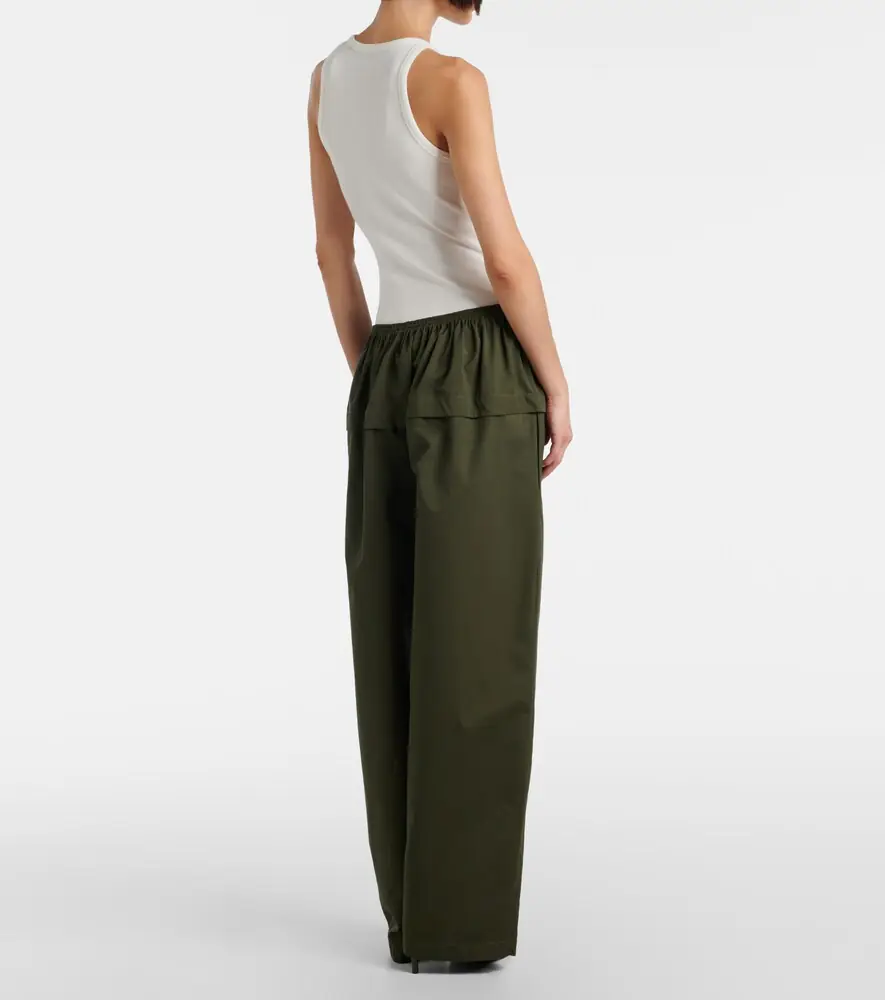 ALAÏA Peplum cotton tapered pants | Thumbnail 5 ALAÏA Peplum cotton tapered pants | Thumbnail 5