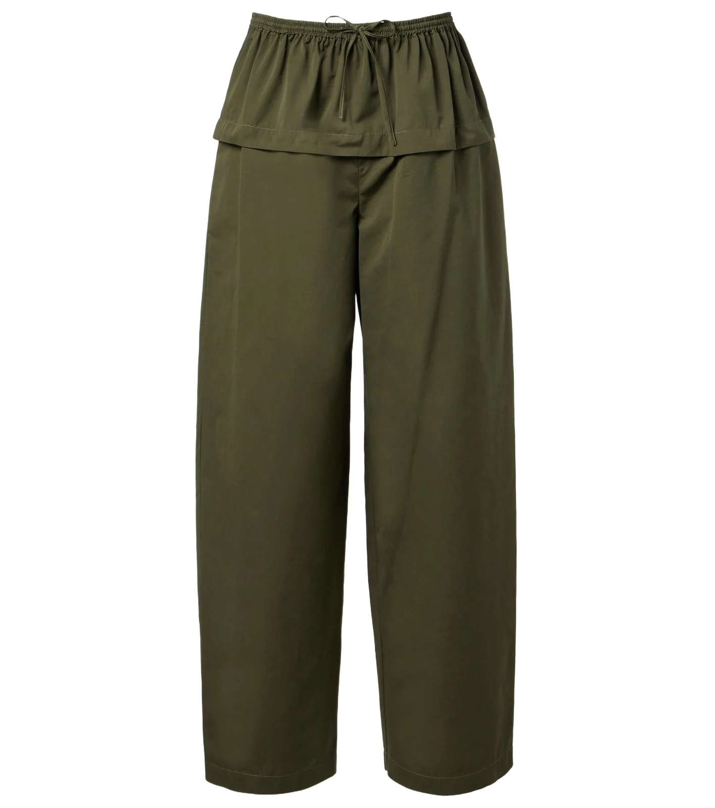 Alaïa Peplum cotton tapered pants Alaïa Peplum cotton tapered pants