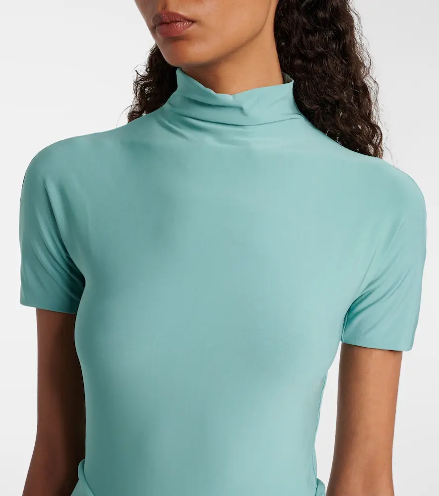 ALAÏA ALAÏA Ruched jersey maxi dress | Thumbnail 3