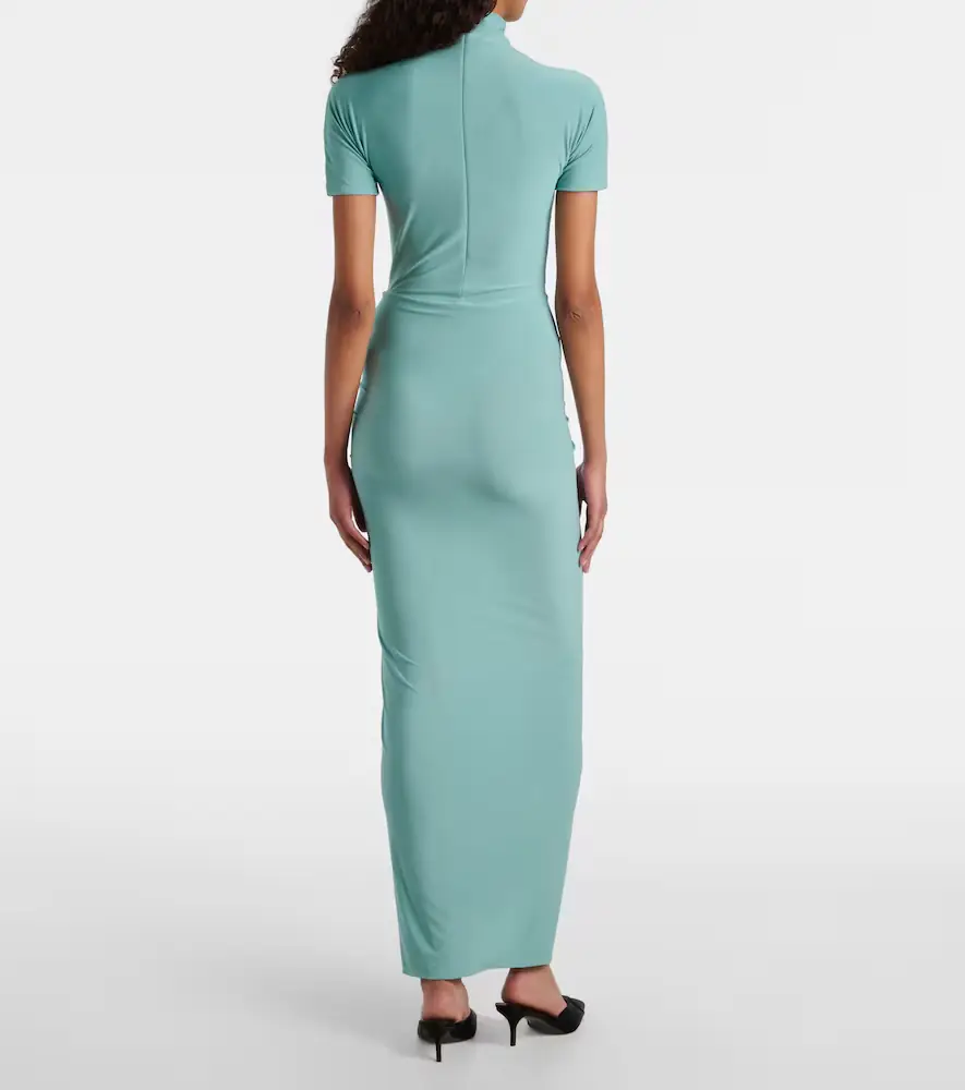 ALAÏA ALAÏA Ruched jersey maxi dress | Thumbnail 6