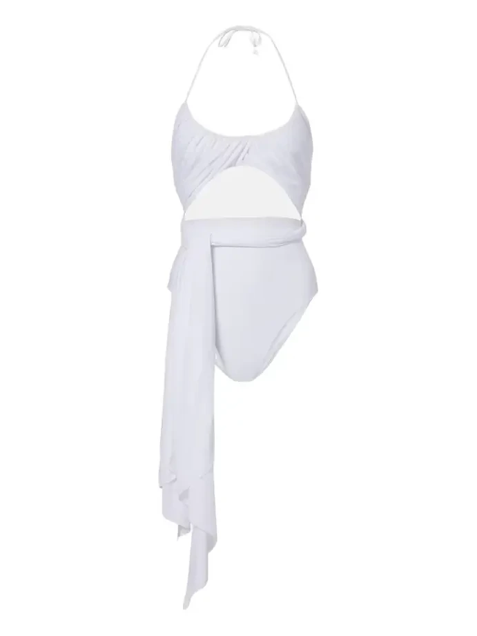 Alaïa Draped halterneck swimsuit
