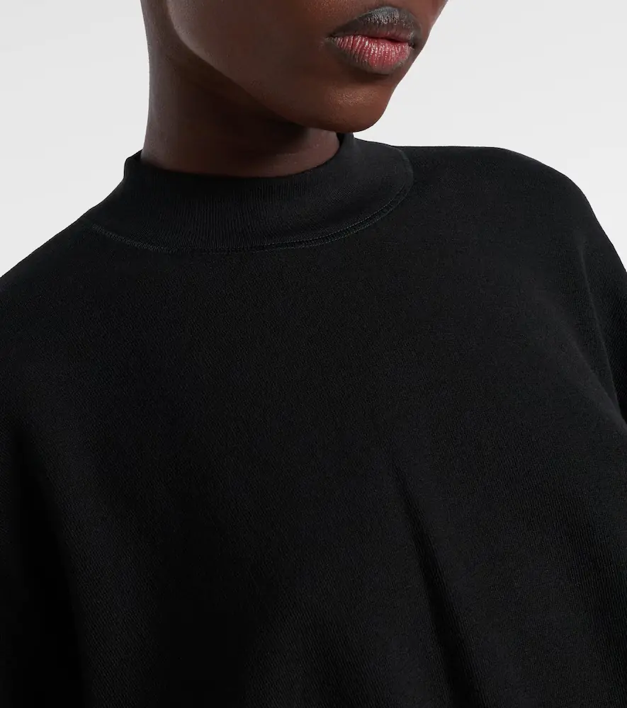 ALAÏA ALAÏA Cropped cotton-blend T-shirt | Thumbnail 3
