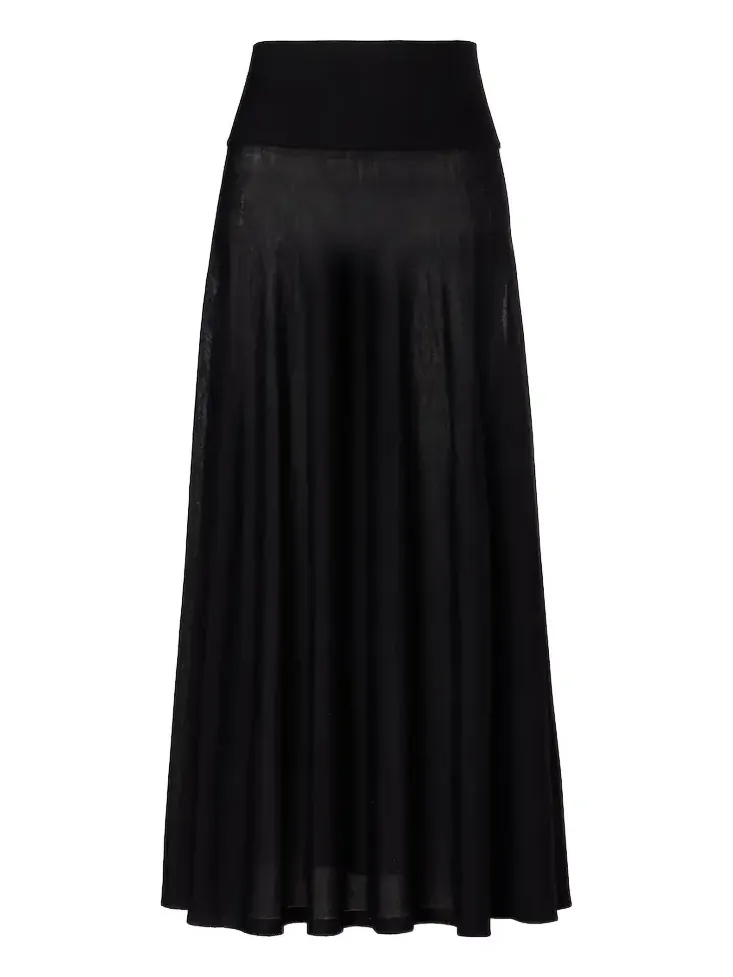 Alaïa Flared virgin wool maxi skirt Alaïa Flared virgin wool maxi skirt
