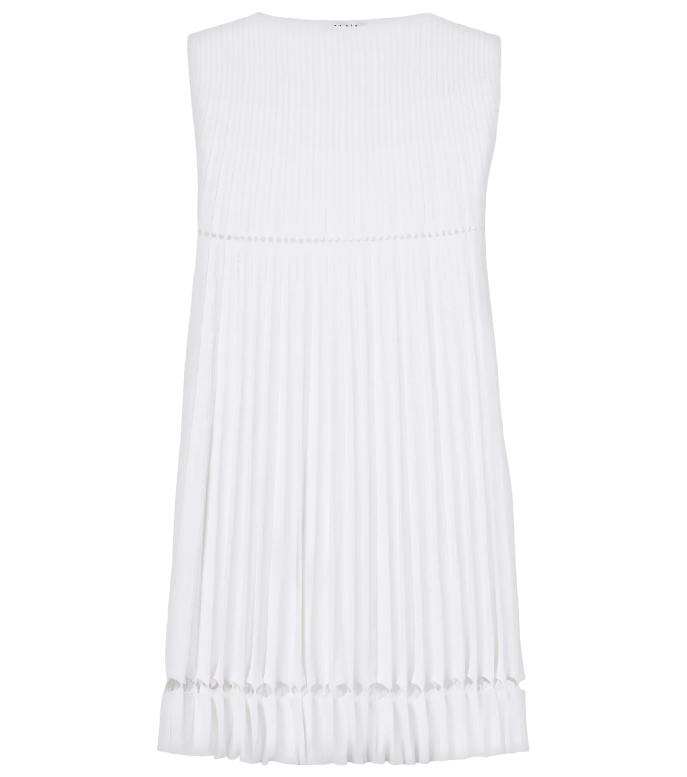 ALAÏA Plissé pointelle minidress ALAÏA Plissé pointelle minidress