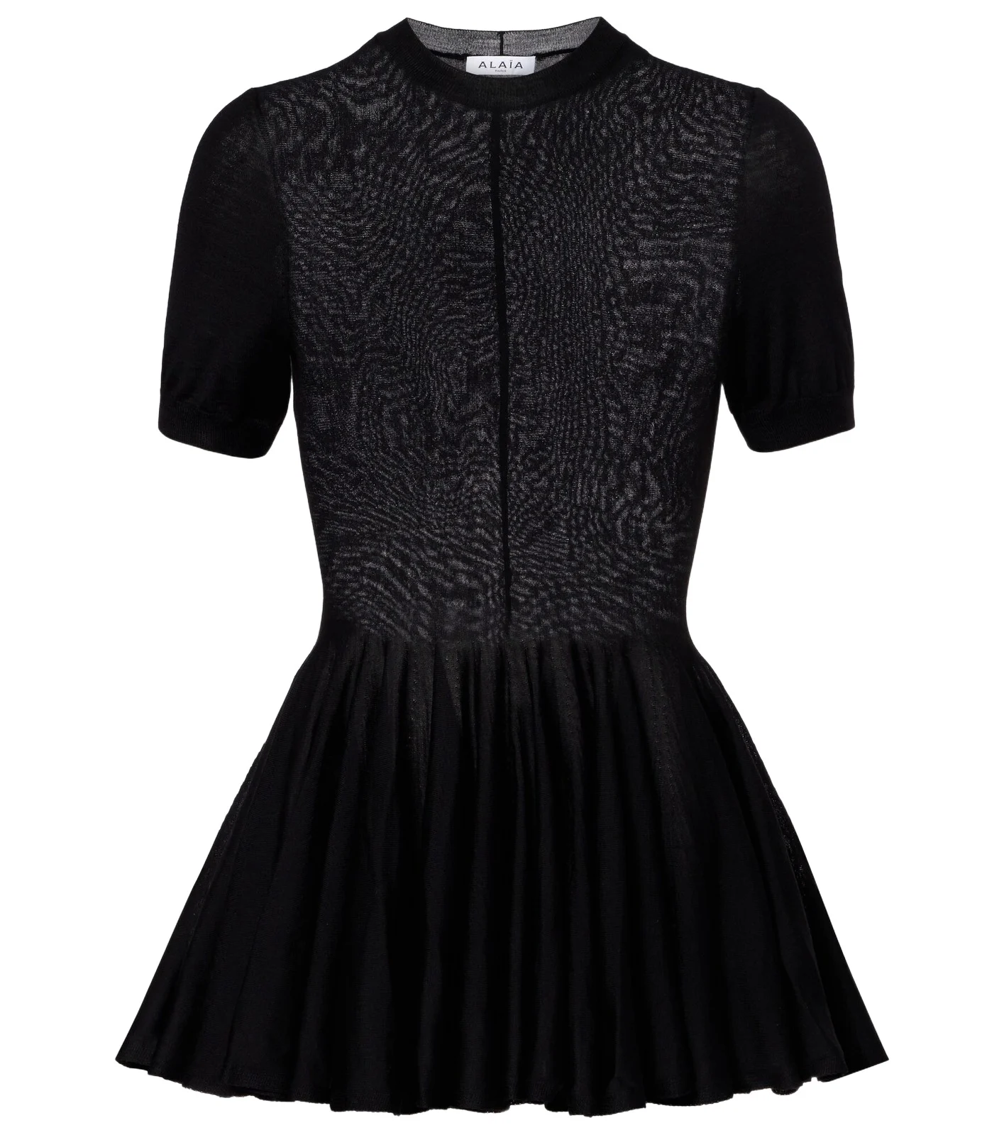 ALAÏA Peplum virgin wool top ALAÏA Peplum virgin wool top