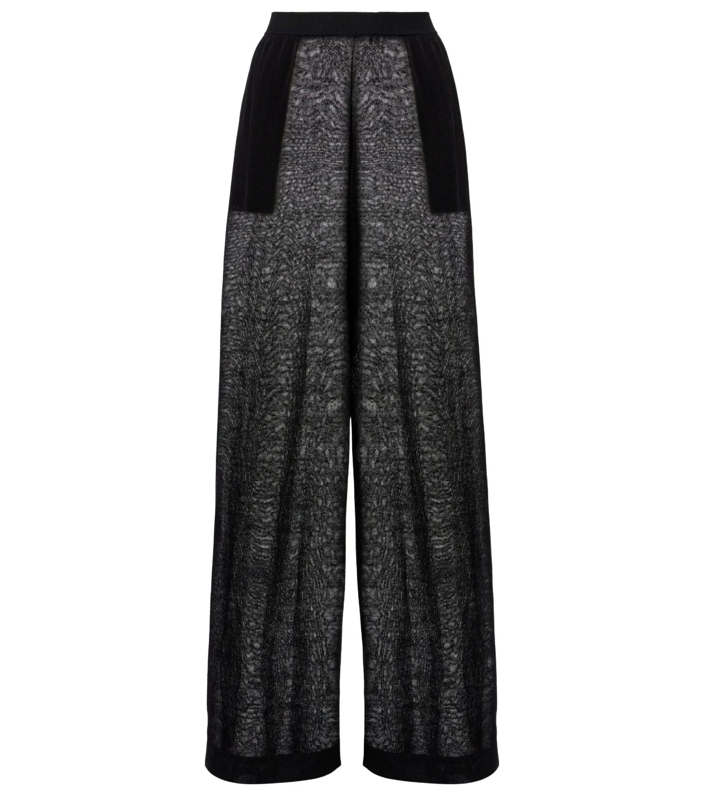 ALAÏA ALAÏA Sheer linen and silk wide-leg pants