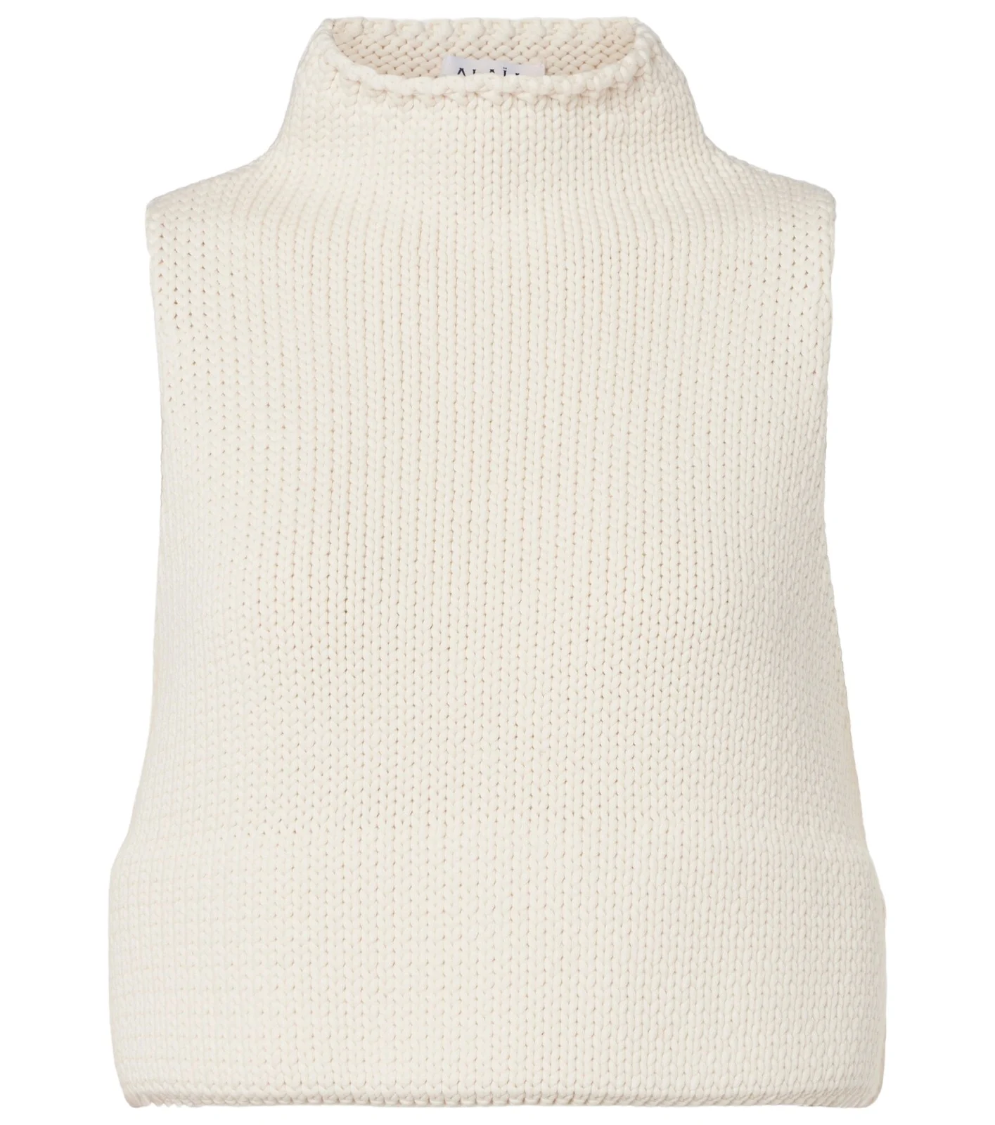 Alaïa Cropped cotton-blend top