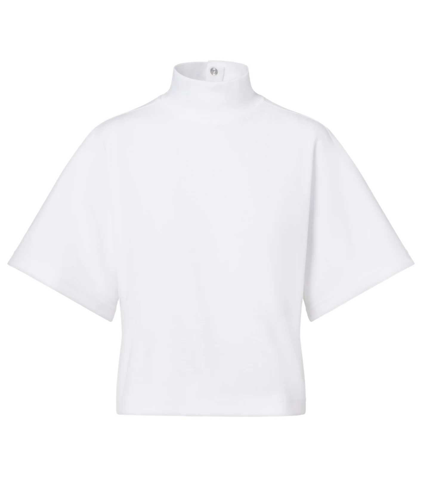 ALAÏA High-neck cotton jersey T-shirt
