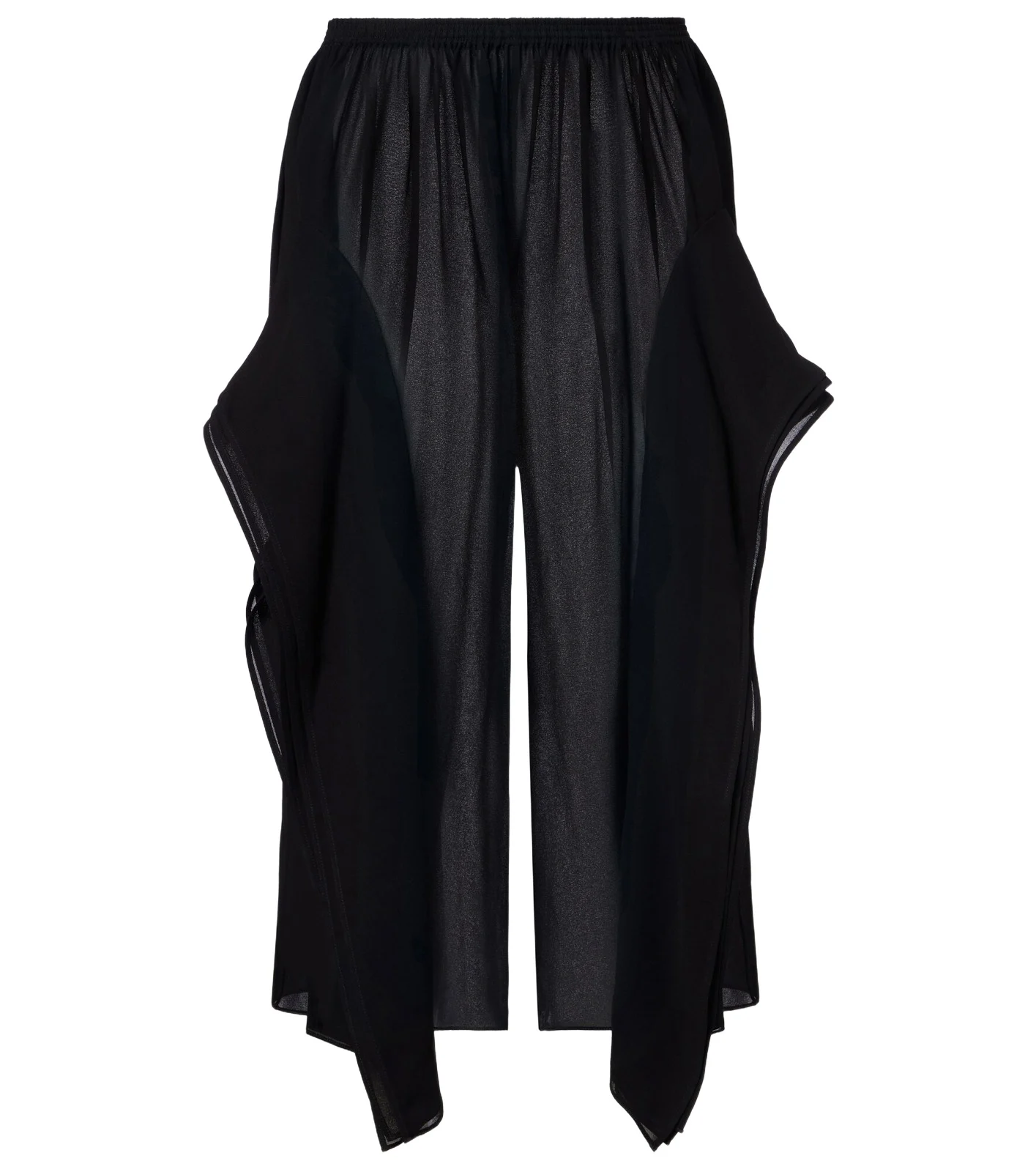 ALAÏA ALAÏA Low-rise georgette wide-leg pants